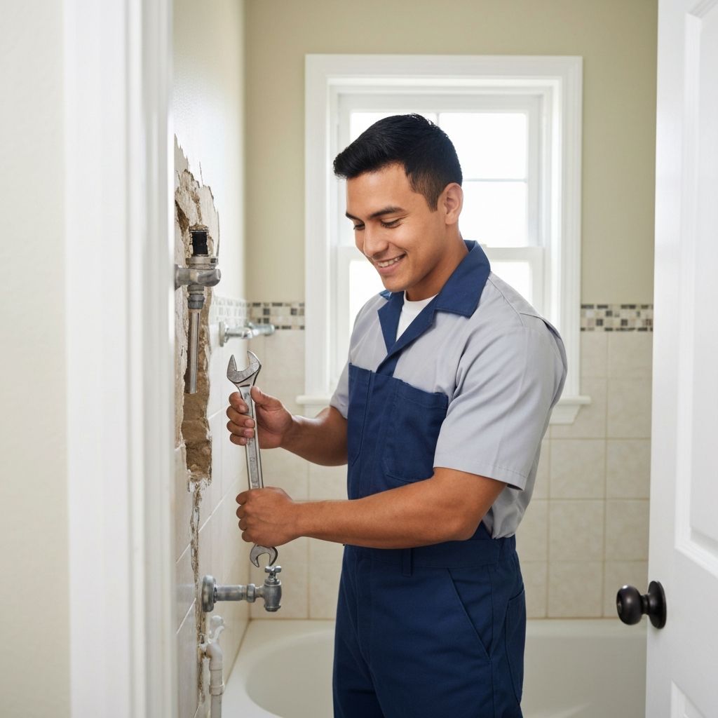 Emergency plumbing repair in rental property
