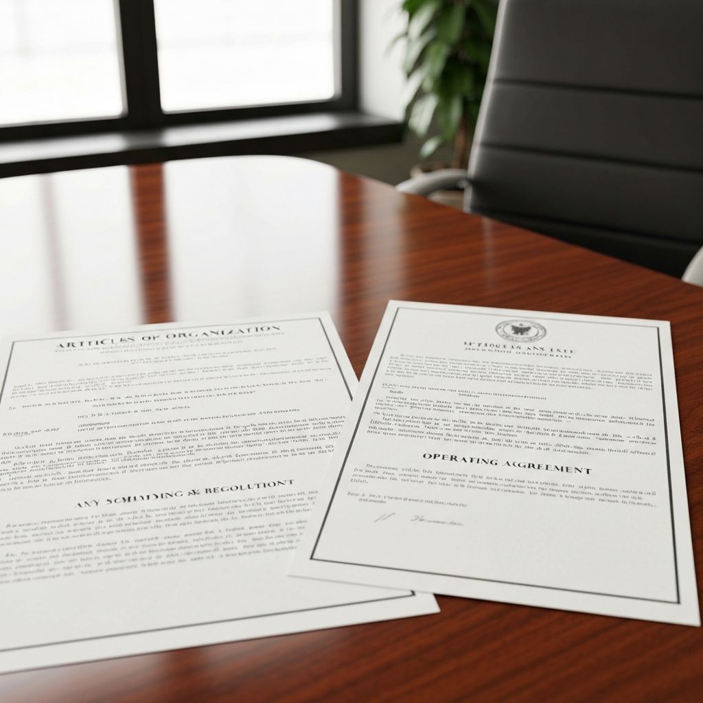 LLC formation documents for Indiana rental property business