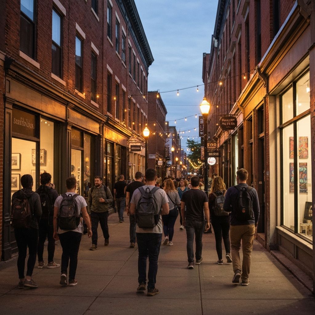 Mass Ave neighborhood in Indianapolis